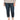 Plus Size "Ab"solution Ankle Skimmer Stretch Denim Rolled Cuff Indigo Wash Ankle Length Skinny Jeans