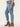  "Ab"solution Light Blue Denim High Rise Reverse Fray Hem Plus Size Vintage Skinny Jeans